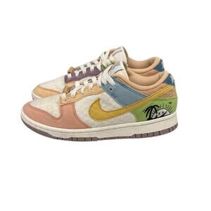 Nike Shoes Dunk Low Retro Sun Club Tan White Multicolor Sneakers Women's 8.5